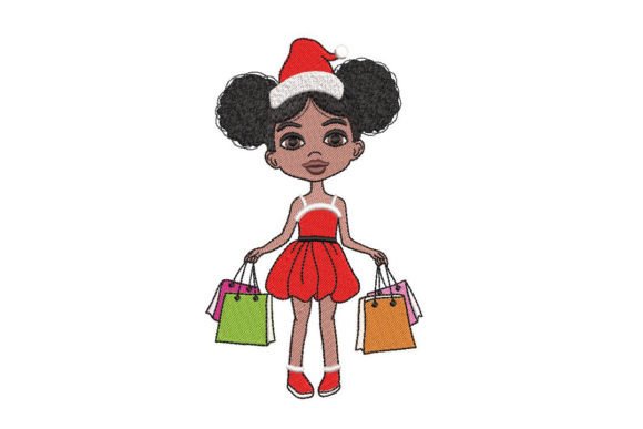 Review: Christmas, New Year, Cute Afro Girl Design