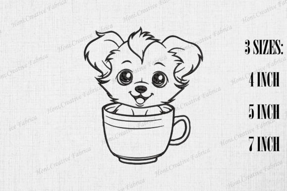 Review: Cute Shetland Sheepdog in Coffee Cup Design