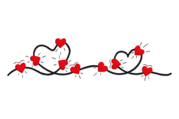 Review: Valentine’s Day Border with Red Heart Design