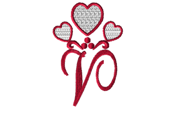 Reviewing Alphabet Letter V with Hearts for Holiday Sales