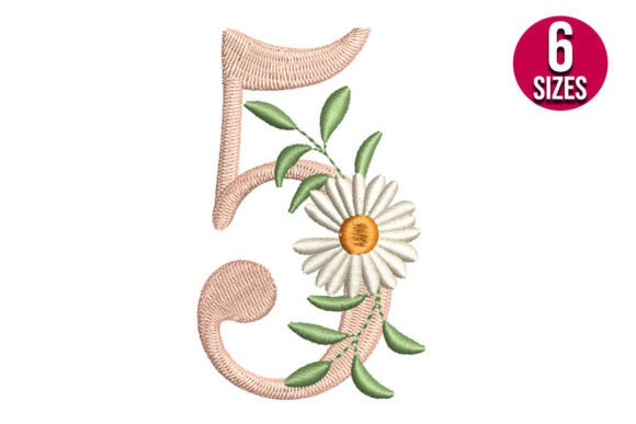 Reviewing Floral Alphabet Number Five for Craft Fairs